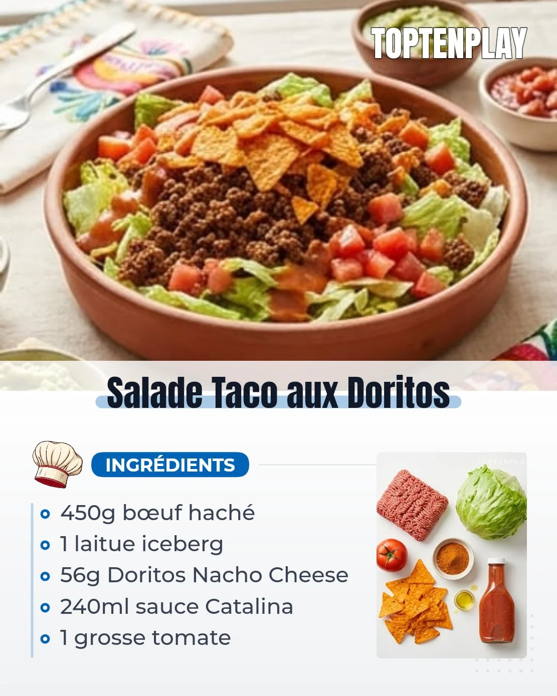 Salade Taco aux Doritos