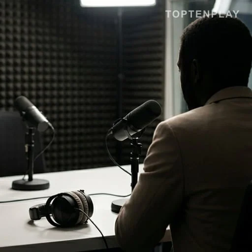 Studio radio anonyme évoquant le débat sur le salaire