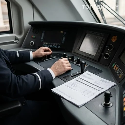 Cabine de conducteur et document salarial lié à la retraite