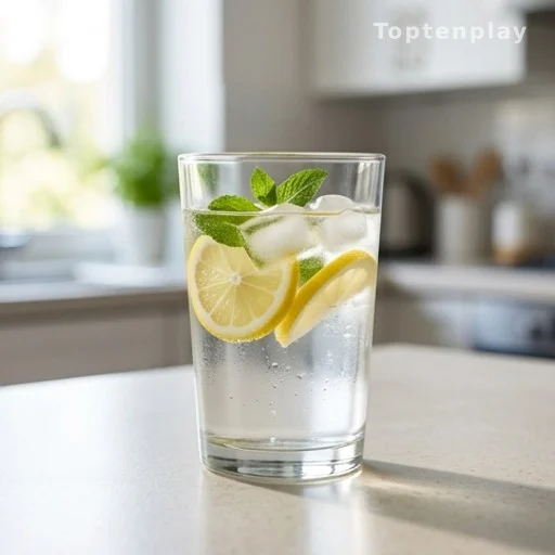 Eau aromatisée maison au citron et menthe, alternative saine pour s'hydrater
