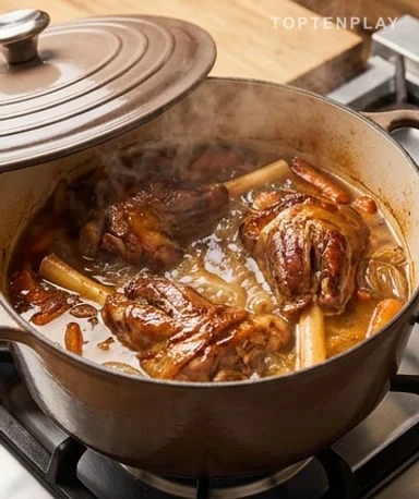 Finish the sauce until it glazes