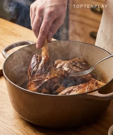 Prepare the meat before lighting the fire