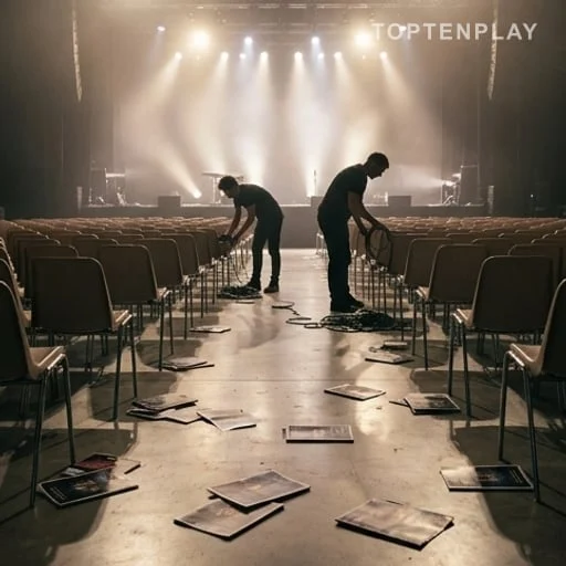 Salle de concert après une tournée et billetterie décevante