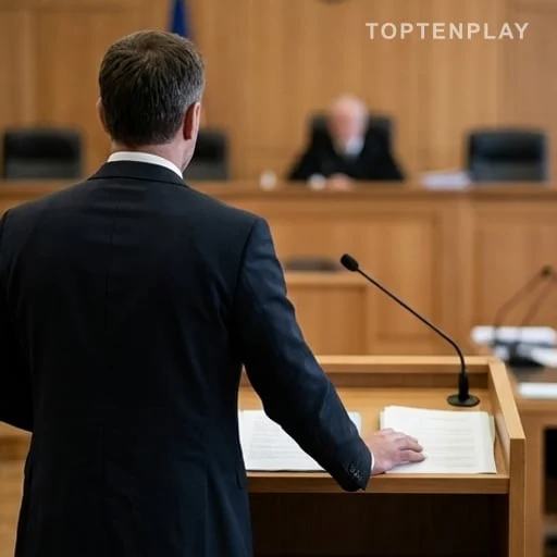 Prévenu de dos devant la justice