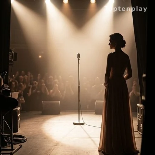 Scène de concert vue des coulisses lors d'une tournée d'adieu