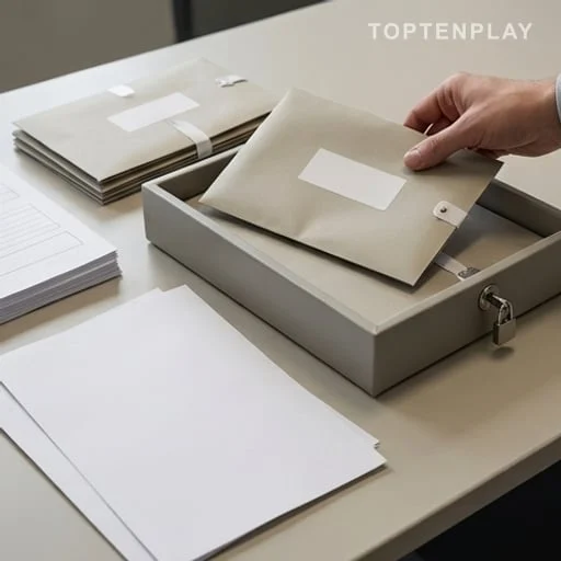 Enveloppes confidentielles liées à des dépistages de santé
