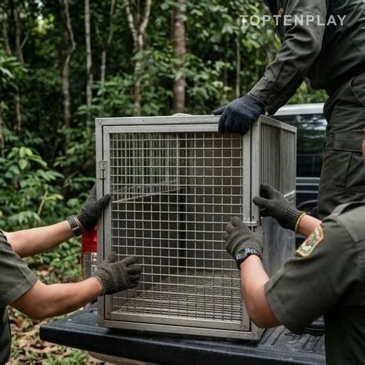 Cage de capture utilisée pour la sécurité animale