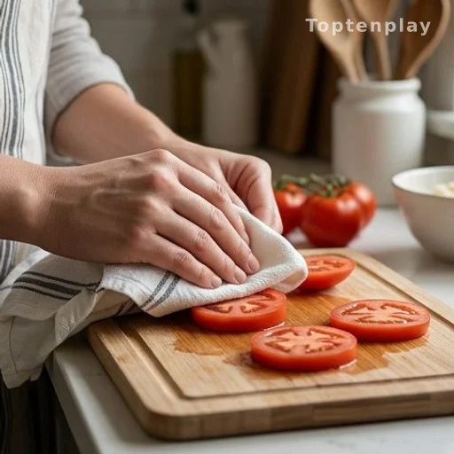 Tranches de tomates séparées de leur jus avant mise en boîte de conservation