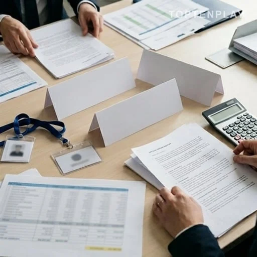 Documents de budget public pour une réception officielle
