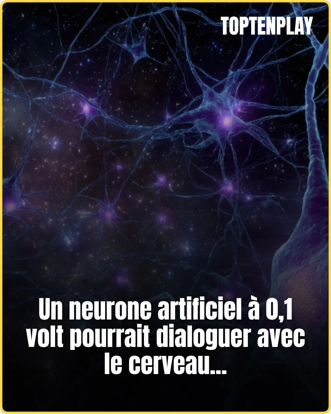Un neurone artificiel à 0,1 volt proche du vivant