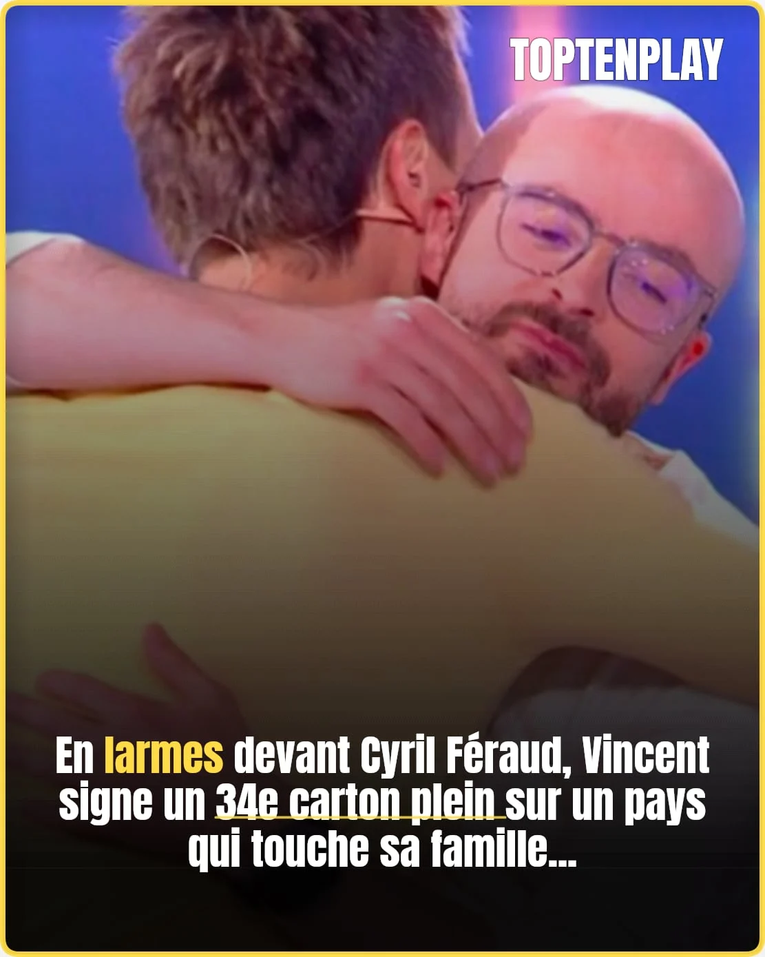 Vincent bouleversé après un nouveau carton plein
