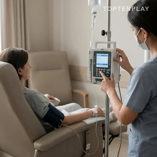 Patient recevant un traitement du cancer