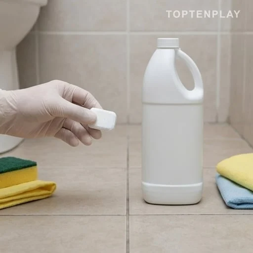 Produits séparés pour éviter un mélange avec Javel
