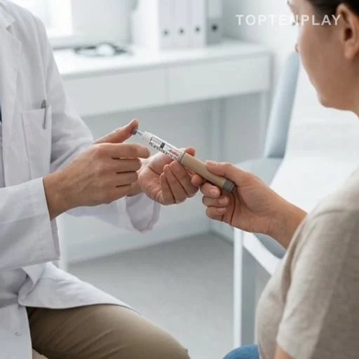 Consultation médicale autour d’un traitement injectable