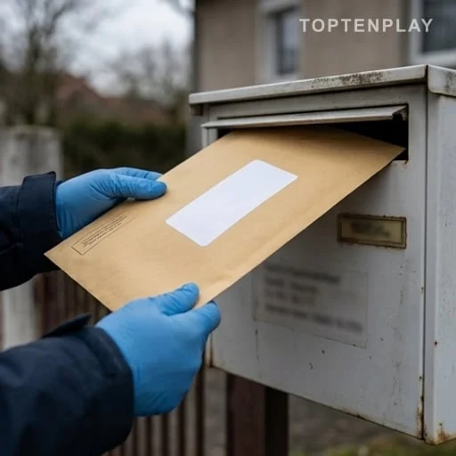 Courrier administratif mal adressé remis dans une boîte