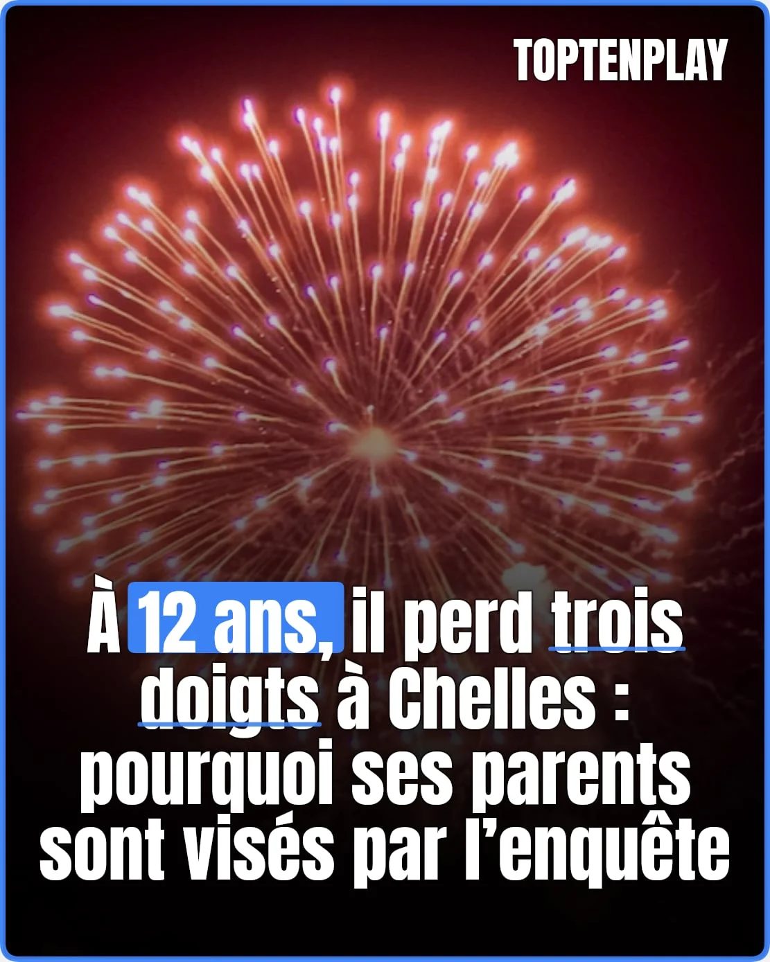 À 12 ans, il perd trois doigts: pourquoi ses parents sont visés