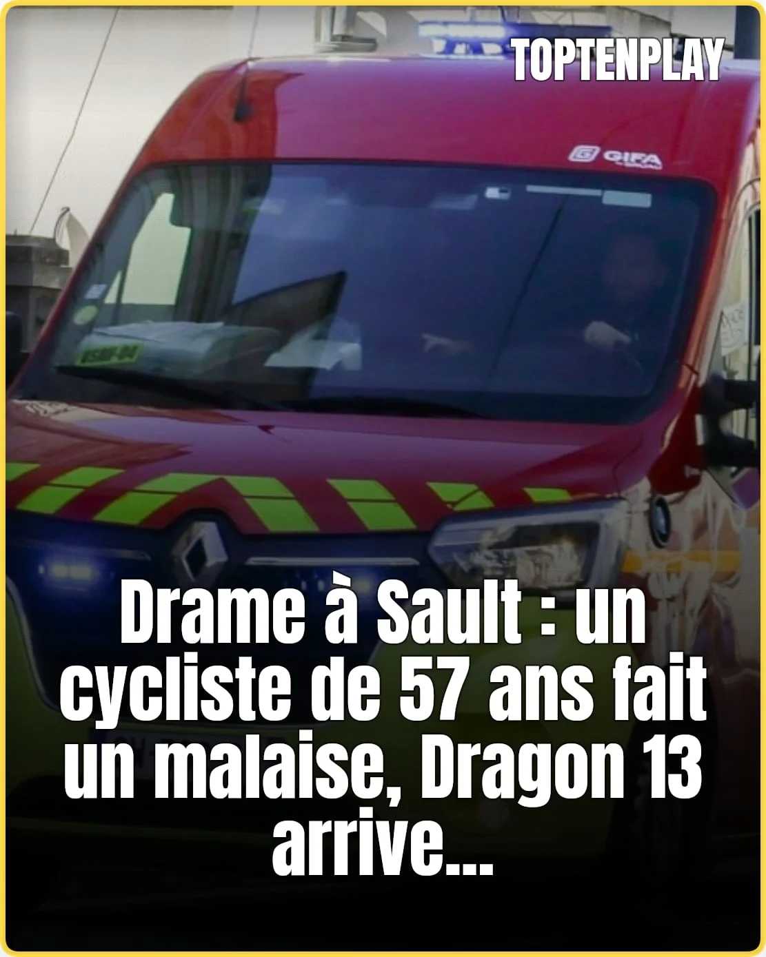 À Sault, un cycliste de 57 ans meurt après un malaise