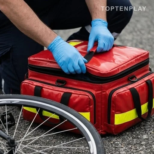 Sac médical refermé après intervention du Samu