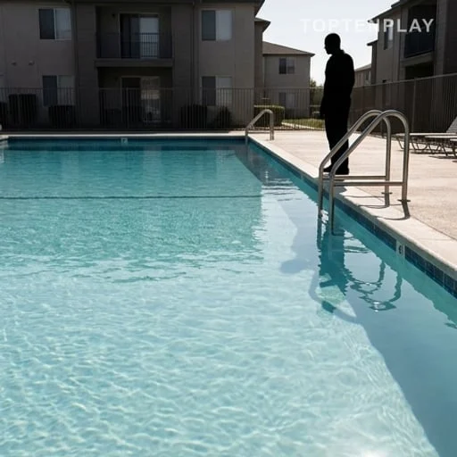 Petit bassin peu profond d’une piscine de copropriété