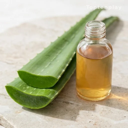 Feuille d'aloe vera et vinaigre de cidre, remèdes naturels pour la peau