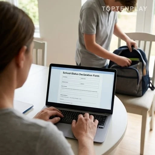 Déclaration de scolarité en ligne pour un adolescent