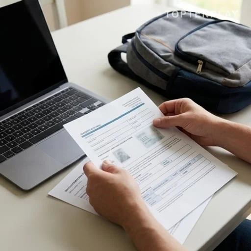 Documents bancaires préparés pour une demande d’allocation CAF