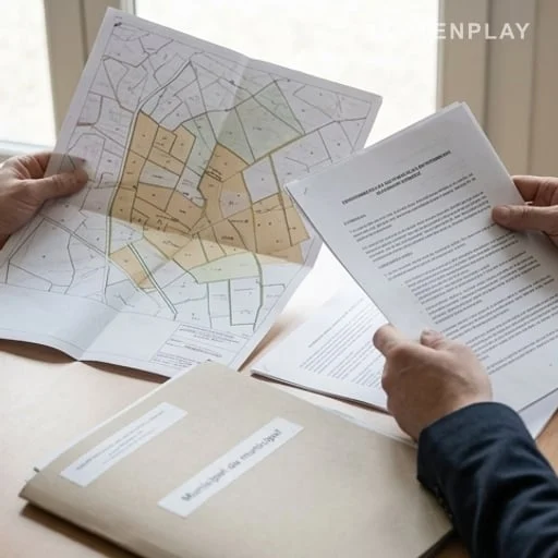 Carte cadastrale et dossier juridique du retrait communal
