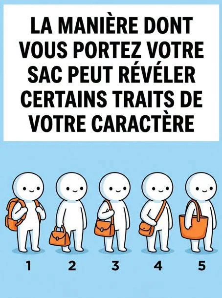 Ce que la façon dont vous portez votre sac dit de vous