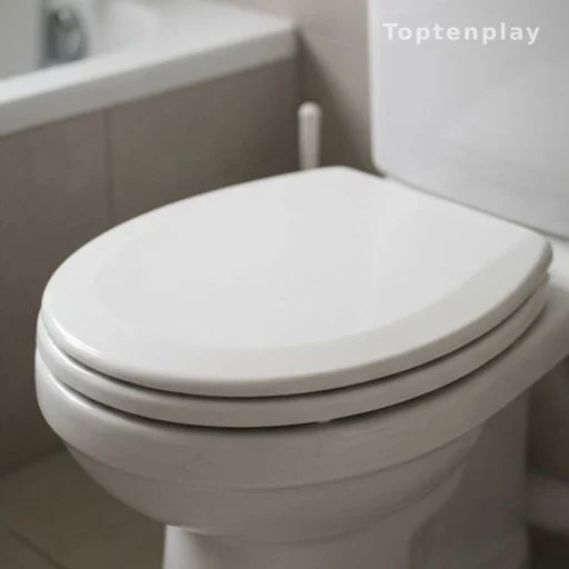 Couvercle de toilettes fermé pour limiter la propagation des germes en salle de bain