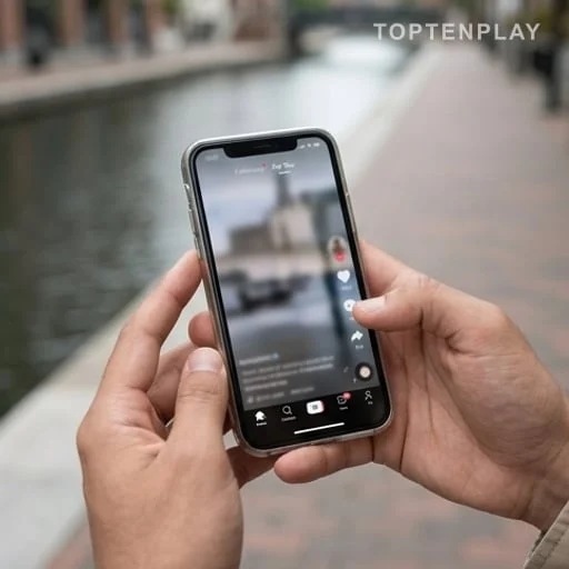 Téléphone montrant une vidéo liée à une plainte