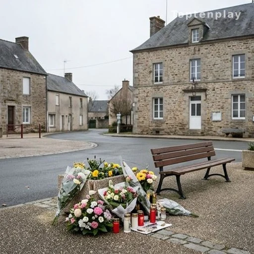 Hommage floral dans une commune de l'Essonne après un drame familial