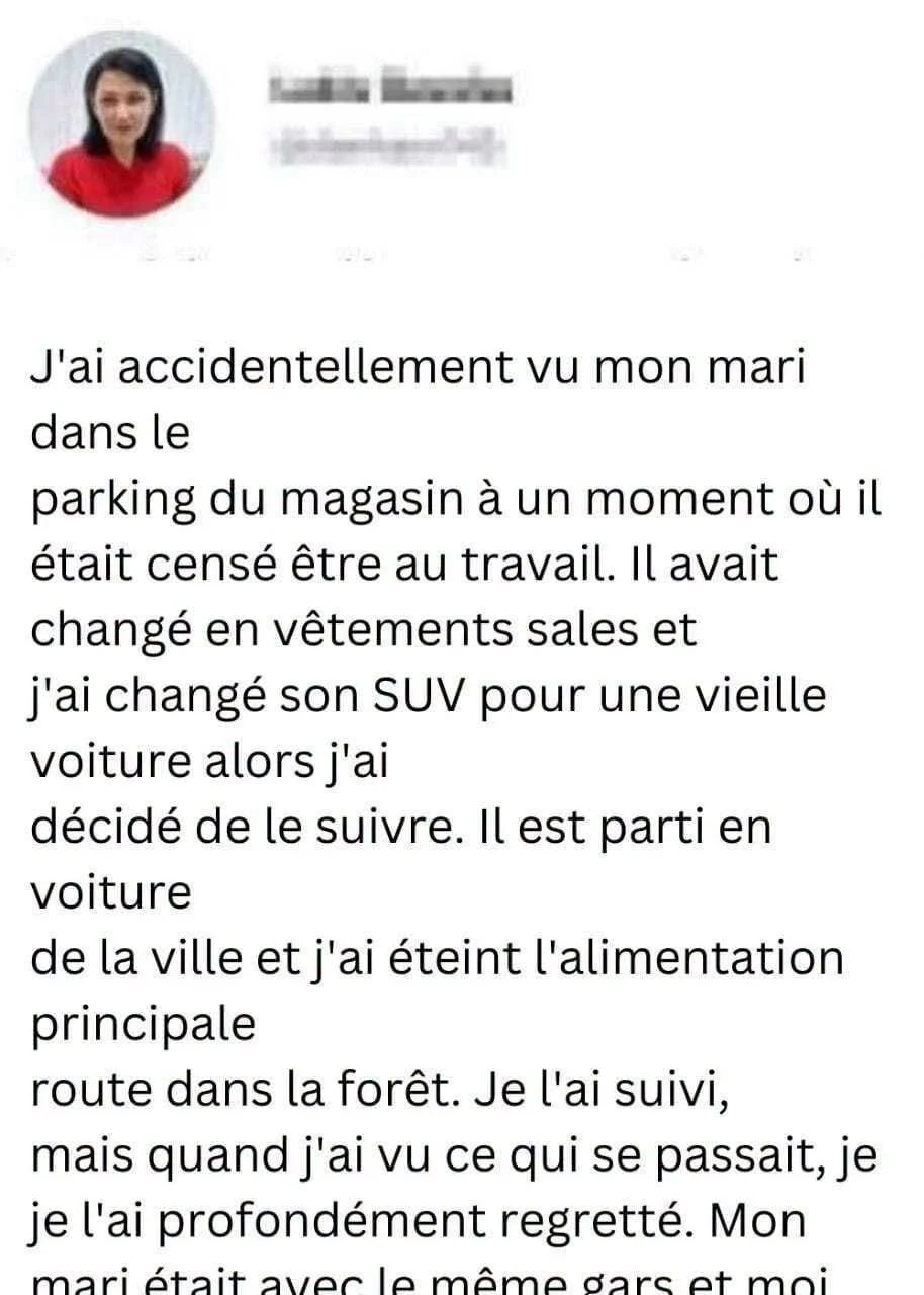 Elle retrouve son mari « mort » dans un supermarché, il l’emmène dans une maison vide