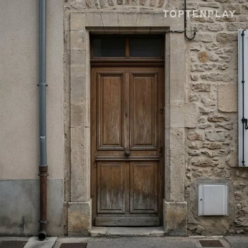 Entrée d’un domicile dans un village de Haute-Garonne