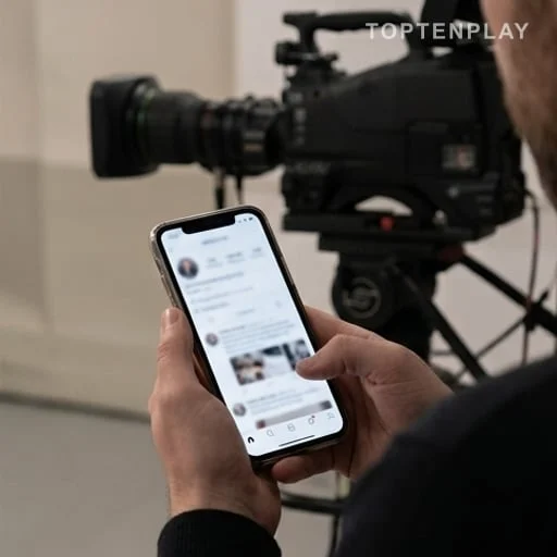 Téléphone et caméra évoquant une mise en cause publique