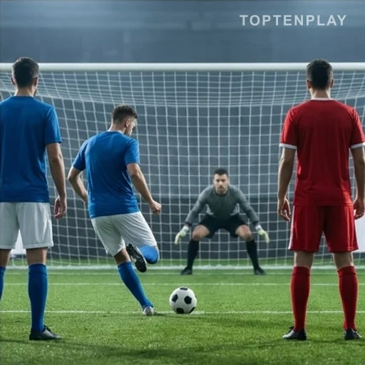 Penalty lors d’une demi-finale internationale de football