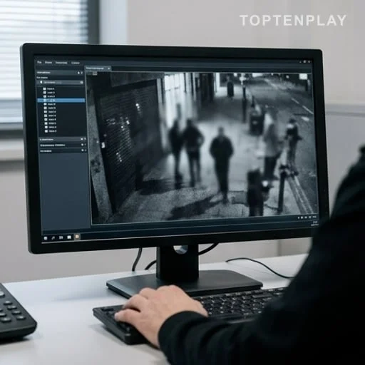 Écran de vidéosurveillance consulté pour une procédure judiciaire