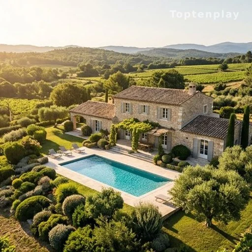 Villa de luxe avec piscine privée entourée de végétation méditerranéenne