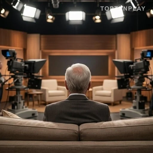 Plateau télévisé évoquant une annonce de saison