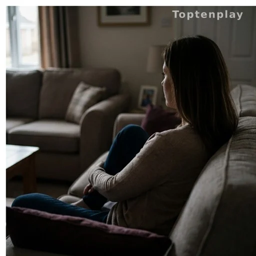 Femme seule sur un canapé illustrant l'insatisfaction relationnelle dans un couple