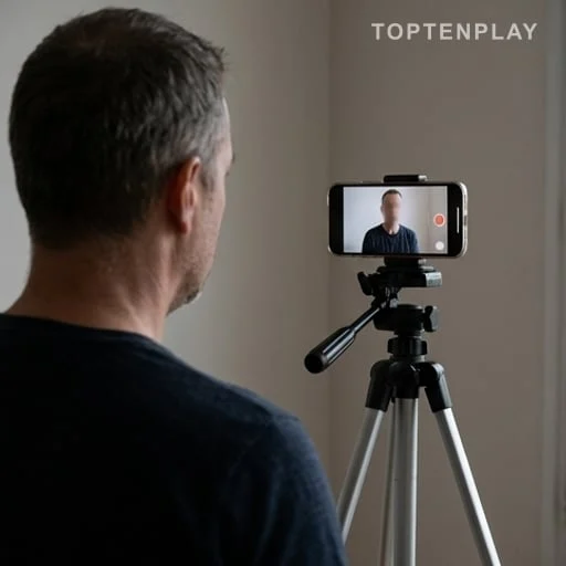 Silhouette enregistrant des excuses vidéo pour la justice
