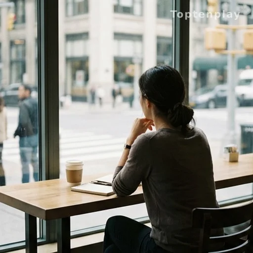 Femme de dos dans un café, illustrant la solitude intérieure liée à un trouble de la personnalité