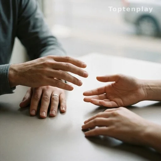 Deux mains qui ne se touchent pas, symbolisant l'absence d'empathie dans un trouble de la personnalité