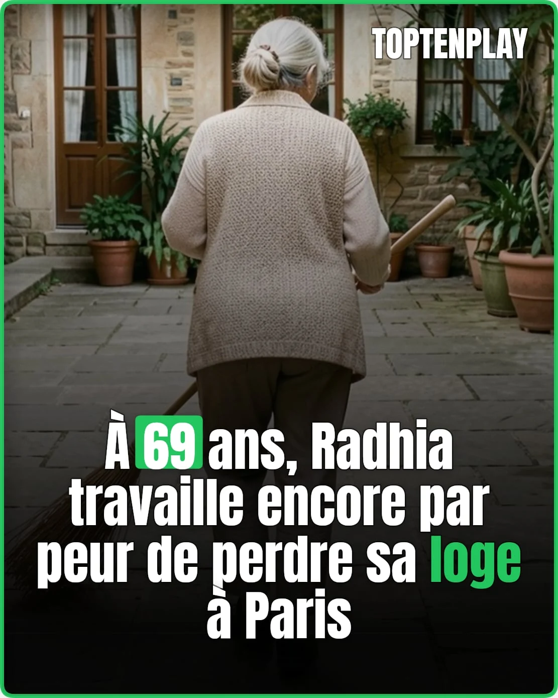 « Je vais devenir SDF »: Radhia travaille encore à 69 ans