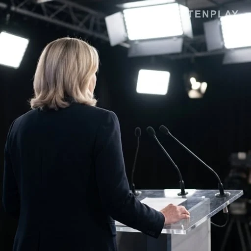 Pupitre de campagne pour une élection présidentielle