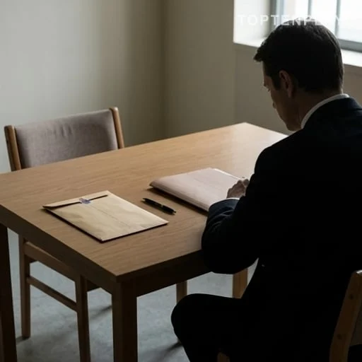 Dossier d’aveux sur une table de parloir