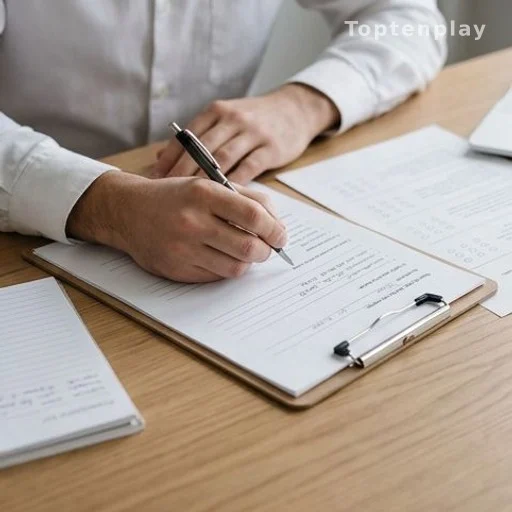 Mains prenant des notes sur une enquête, étude sur les habitudes sexuelles des Français