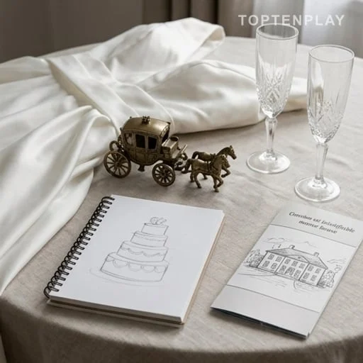 Table présentant le budget d’un mariage de conte de fées