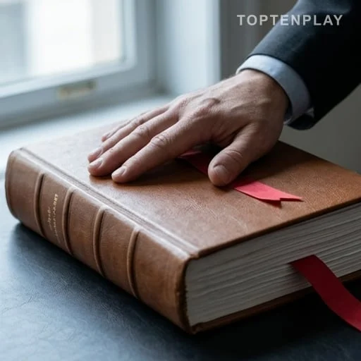 Magistrat refermant un épais dossier de cour d’appel