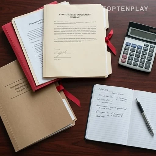 Contrats anonymisés et dossiers de rémunération sur une table