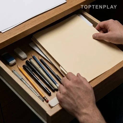 Dessinateur rangeant ses outils après une rupture professionnelle